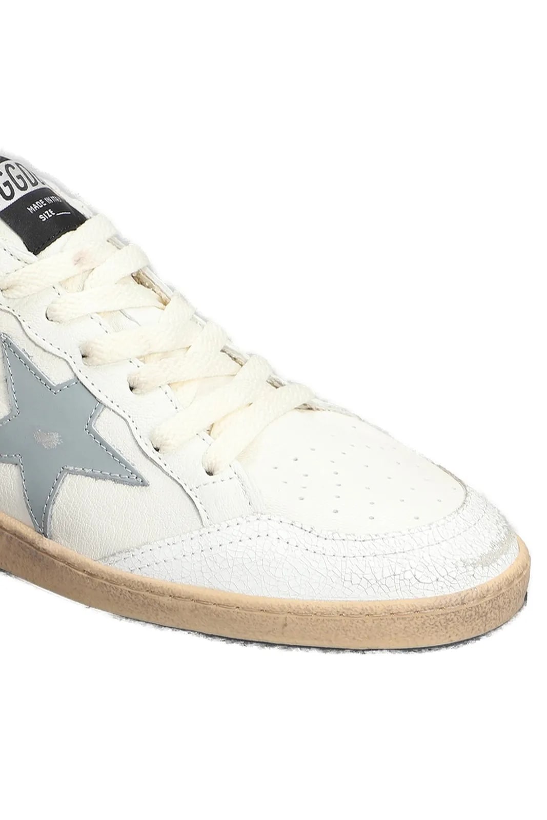 GOLDEN GOOSE BALLSTAR WHITE GREY STAR