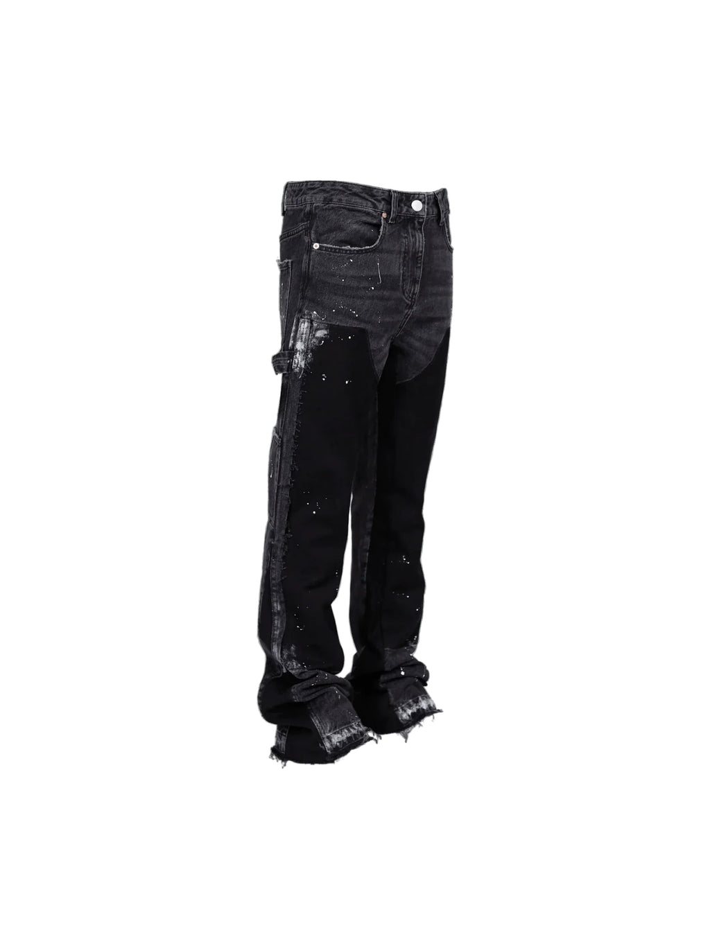 REPUTATION FLARE DENIM BLACK PANTS