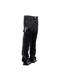 REPUTATION FLARE DENIM BLACK PANTS