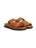 HERMES H ANTIGUAL SANDALS BROWN