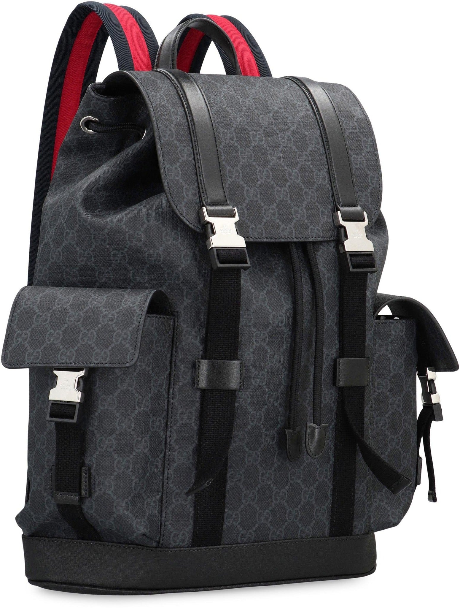 GUCCI GG MONOGRAM CANVAS SUPREME BLACK BACKPACK