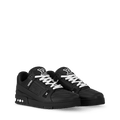 LOUIS VUITTON BLACK EMBOSSED MONOGRAM TRAINER