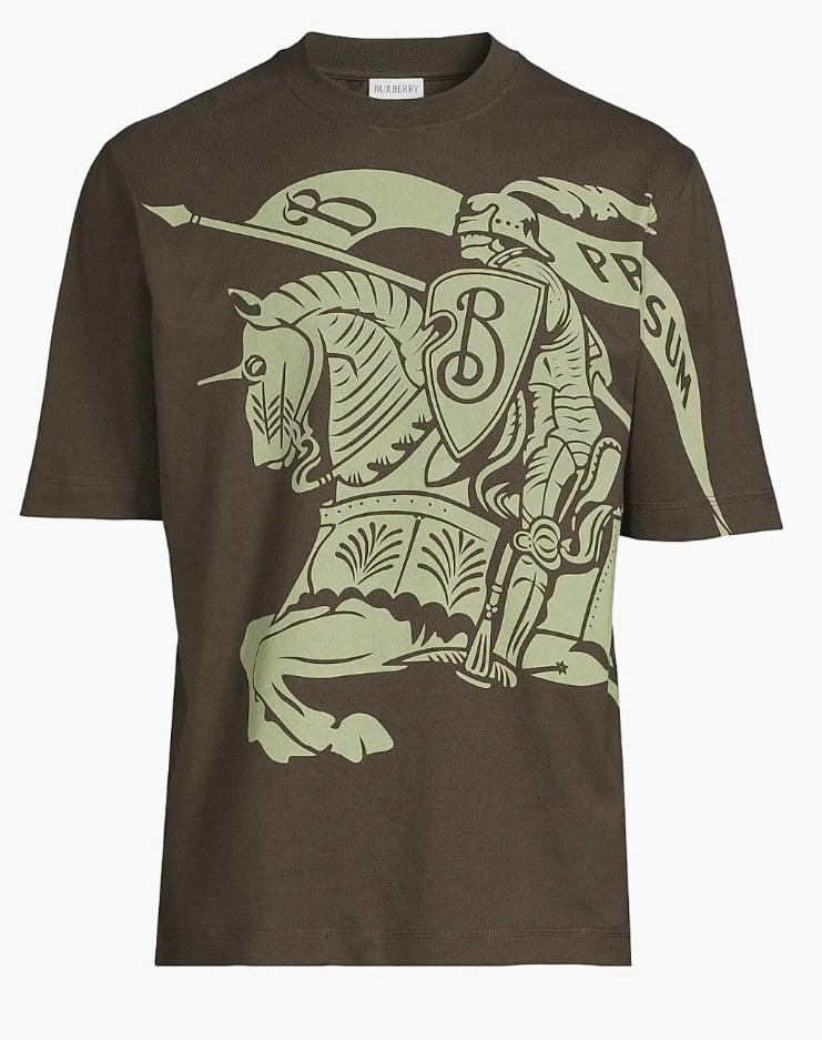 BURBERRY EKD OIL GREEN T-SHIRT