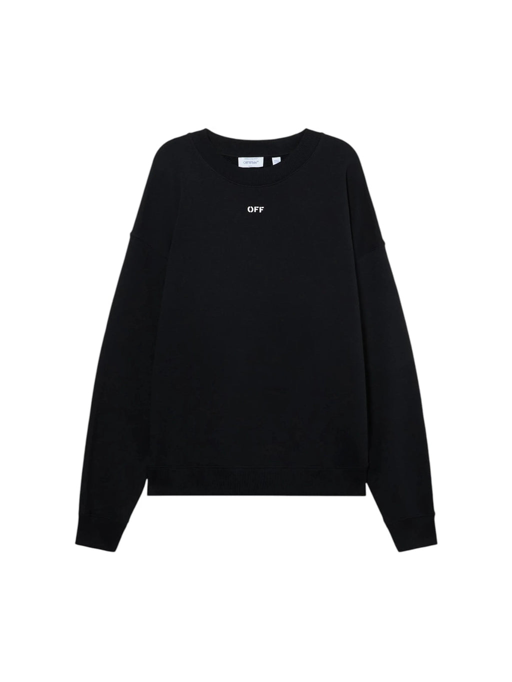 OFF WHITE DOTTED ARROW DIAGONAL SKATE SWEATSHIRT BLACK WHITE