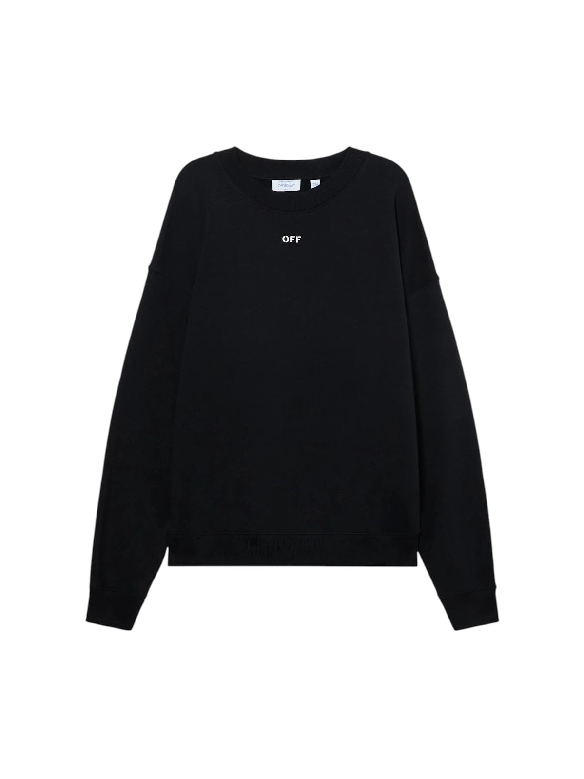 OFF WHITE DOTTED ARROW DIAGONAL SKATE SWEATSHIRT BLACK WHITE