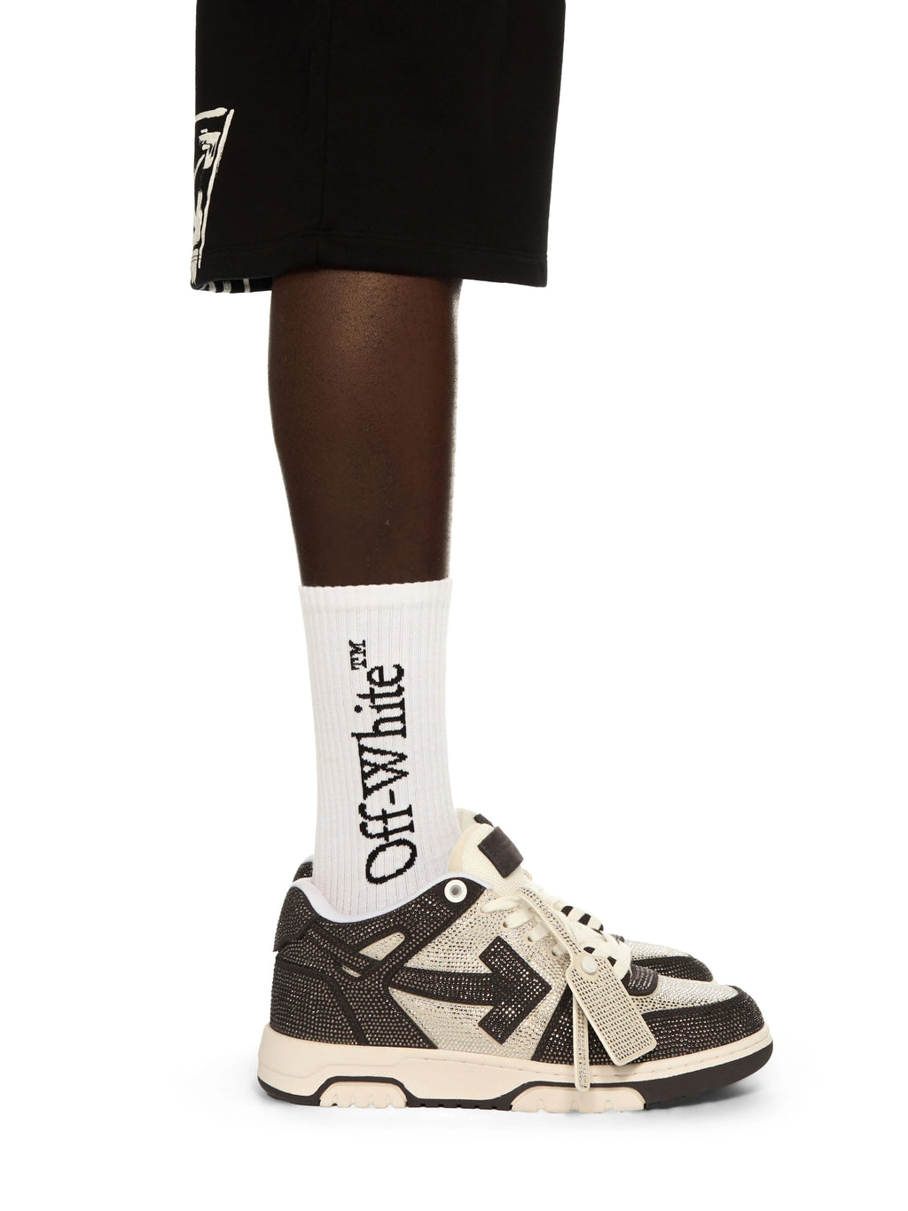 OFF WHITE OUT OF OFFICE CRYSTAL WHITE DARK GREY