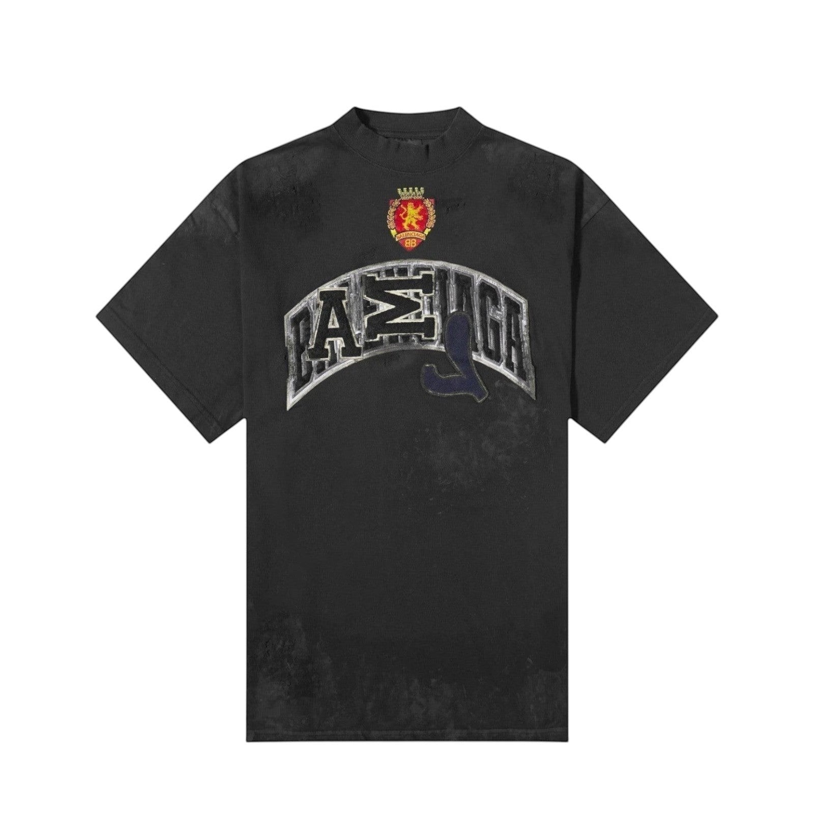 BALENCIAGA SKATER LOGO OVERSIZED T-SHIRT BLACK