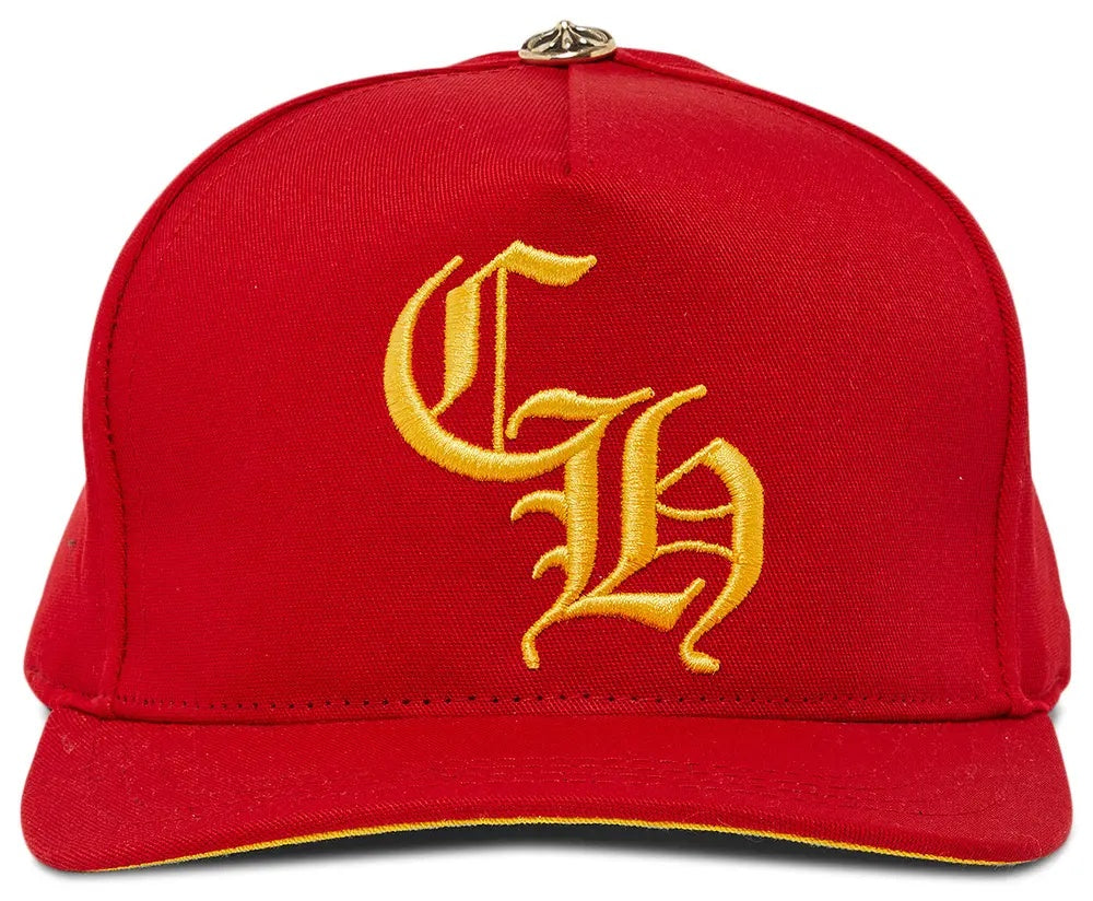 CHROME HEARTS BASEBALL HAT RED YELLOW