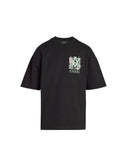 AMIRI BLACK FLORAL LOGO T-SHIRT