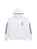 CHROME HEARTS VERTICAL LOGO WHITE HOODIE