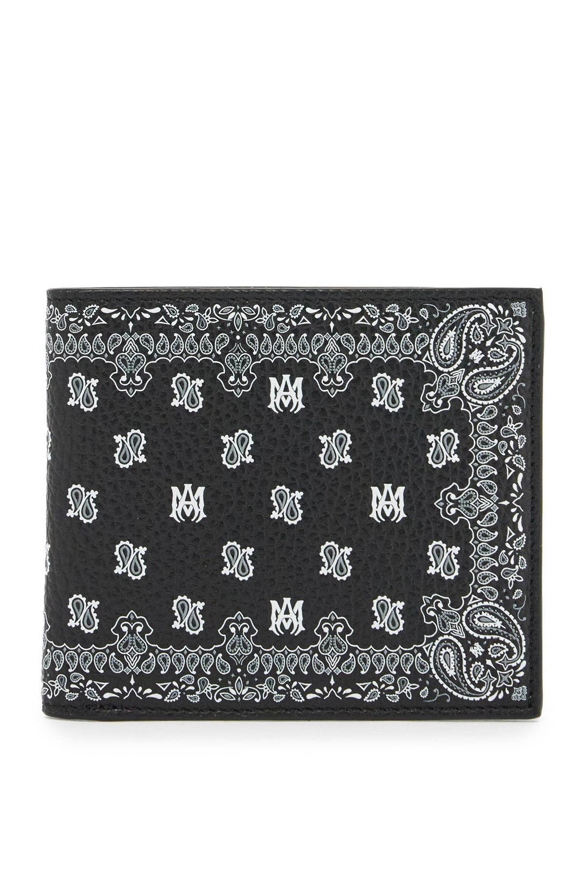 AMIRI MA BANDANA BI-FOLD WALLET BLACK