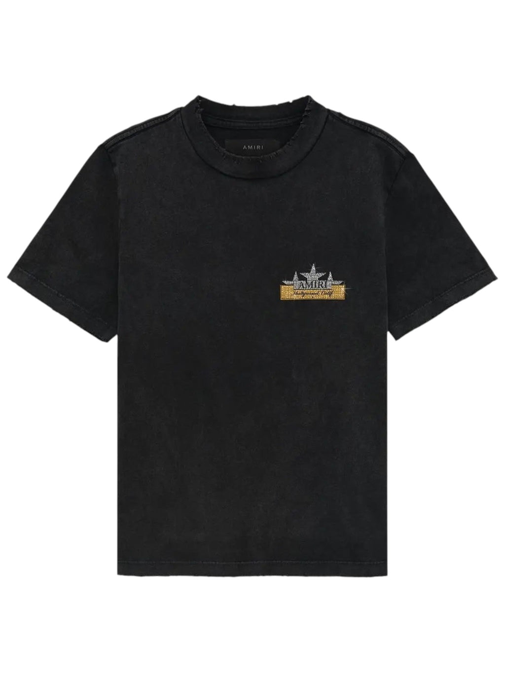 AMIRI VINTAGE HOLLYWOOD CRYSTAL T-SHIRT WASHED BLACK