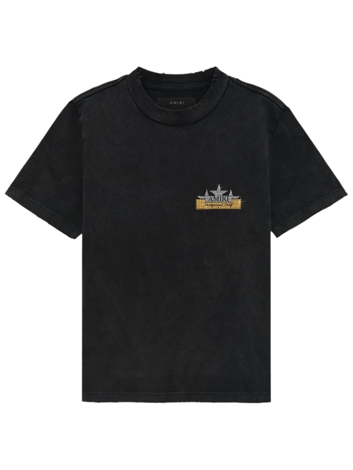 AMIRI VINTAGE HOLLYWOOD CRYSTAL T-SHIRT WASHED BLACK