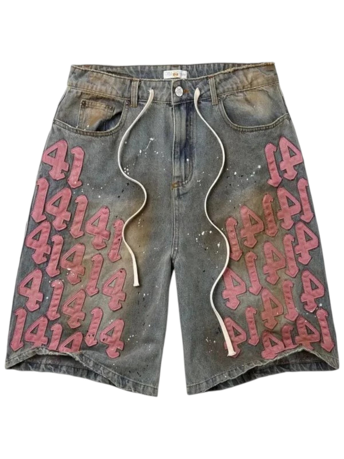 VALLEY FOREVER PINK CHARM JORTS MID WASH