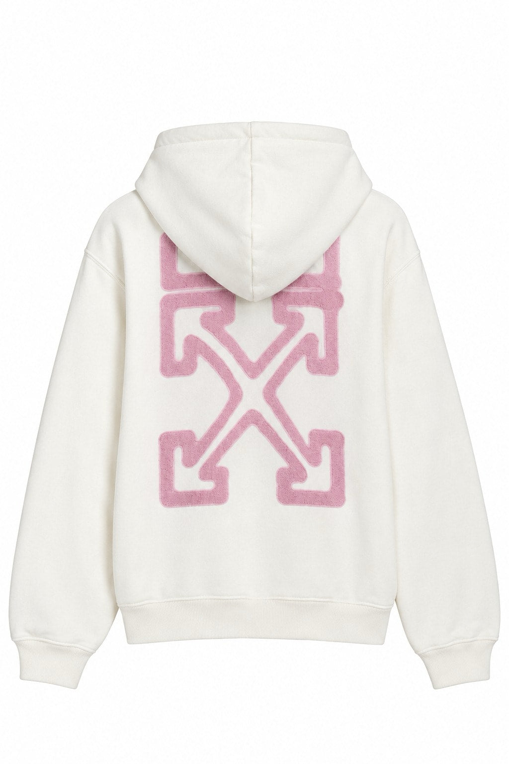 OFF WHITE SPRAY SWIZZLE HOODIE WHITE PINK