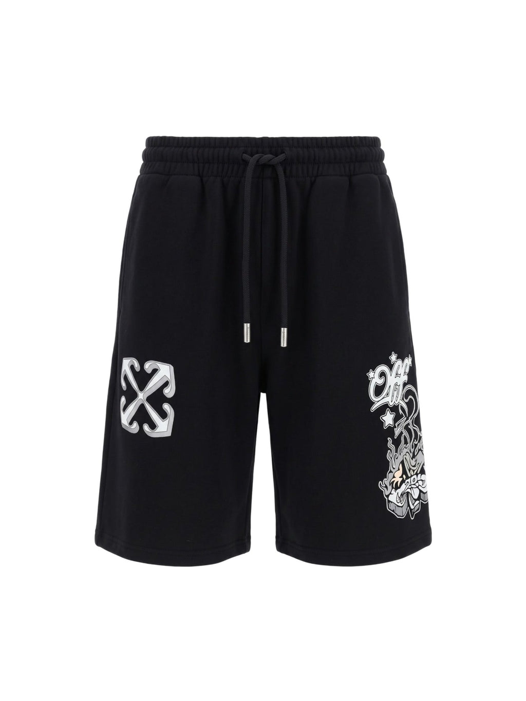 OFF WHITE DRAGON SHORTS BLACK GREY