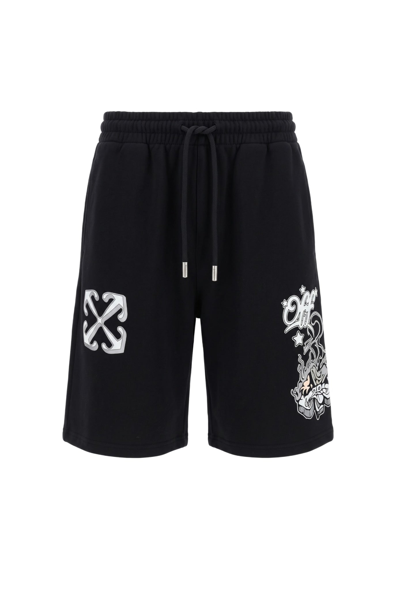 OFF WHITE DRAGON SHORTS BLACK GREY