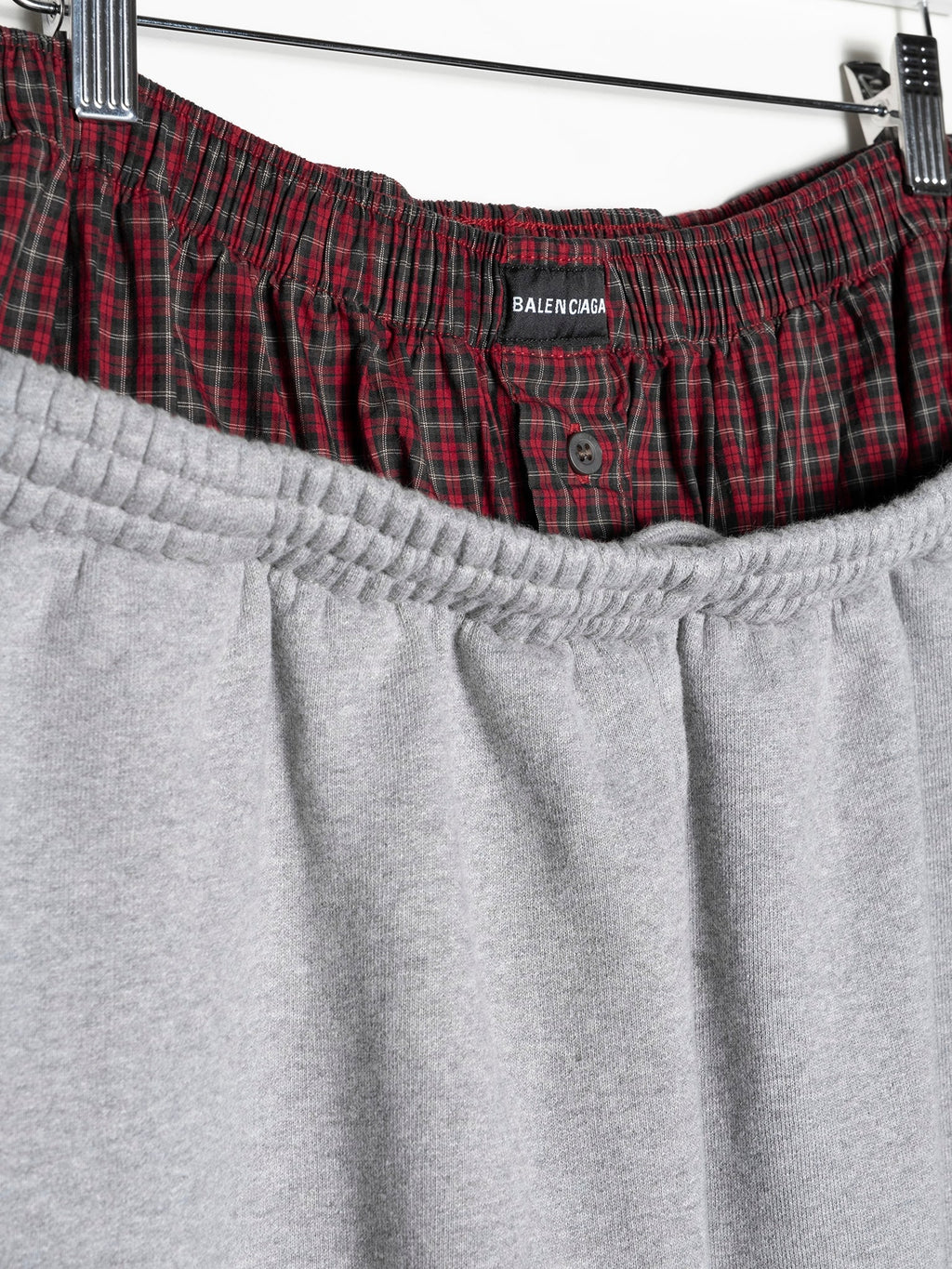 BALENCIAGA BOXERS SWEATPANTS OVERSIZED GREY