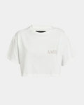 AMIRI STARBURST CROPPED T-SHIRT IVORY