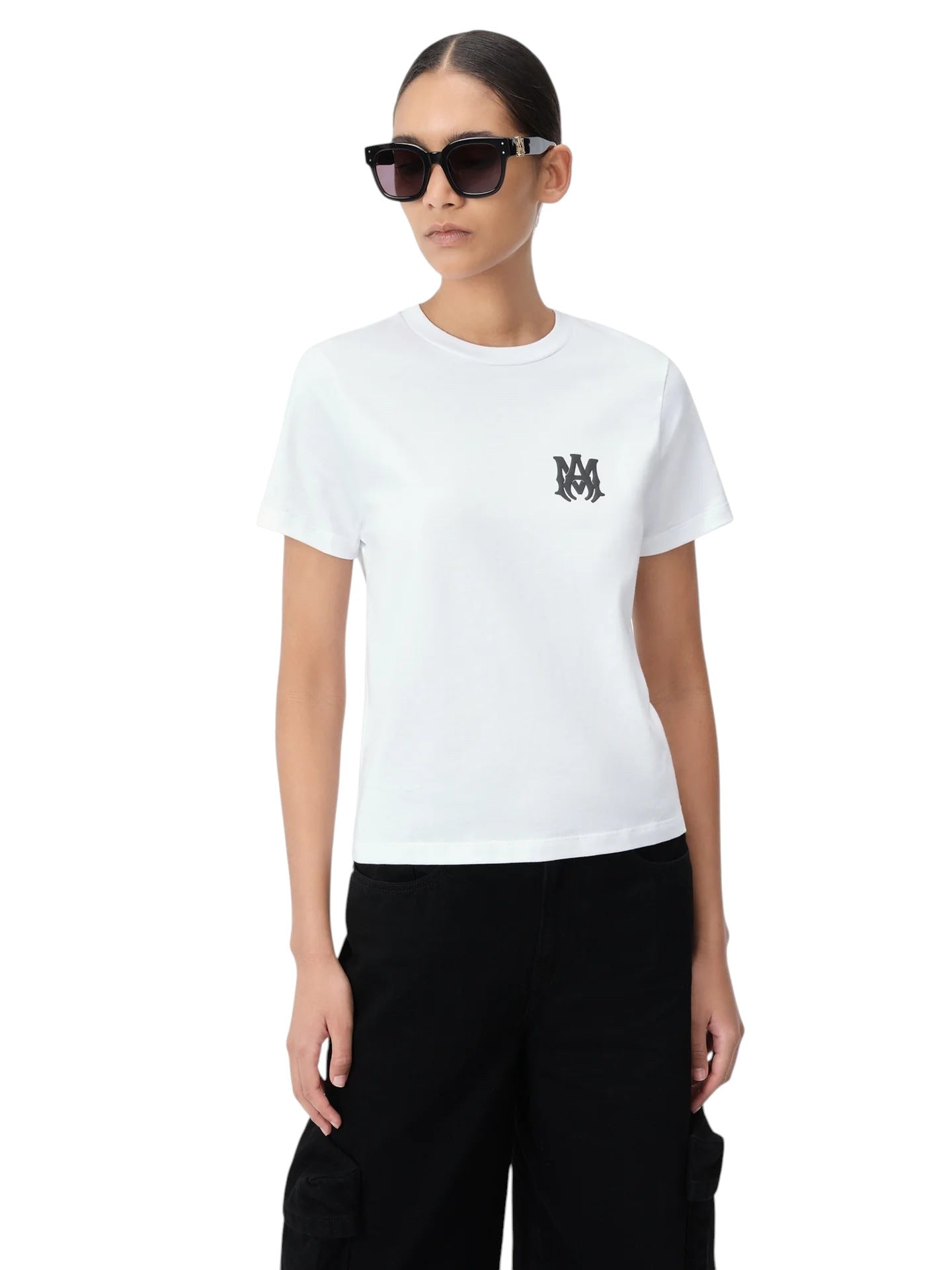 AMIRI WOMEN'S WHITE MA CORE LOGO T-SHIRT