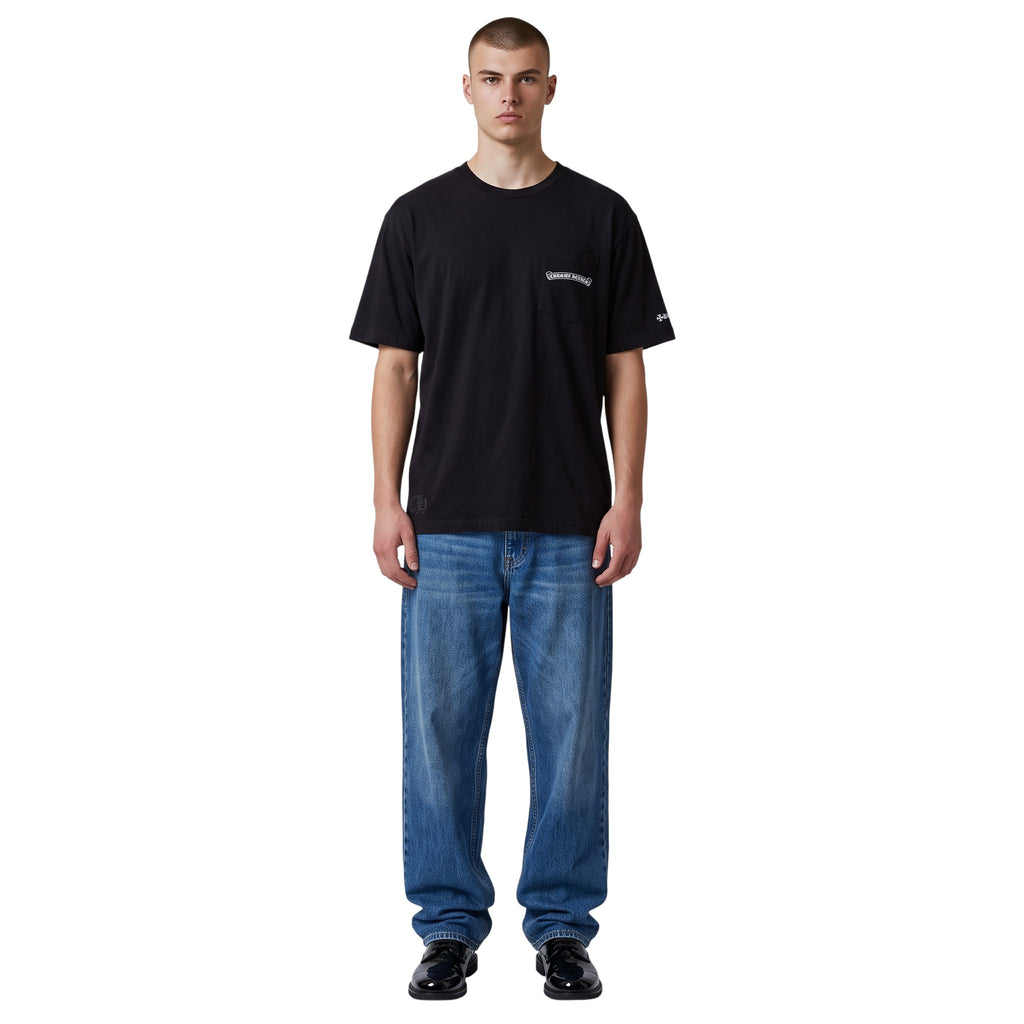 CHROME HEARTS POCKET SCROLL LOGO SHIRT