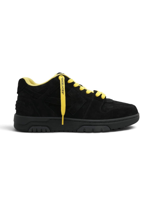 OFF WHITE OUT OF OFFICE BLACK YELLOW SUEDE