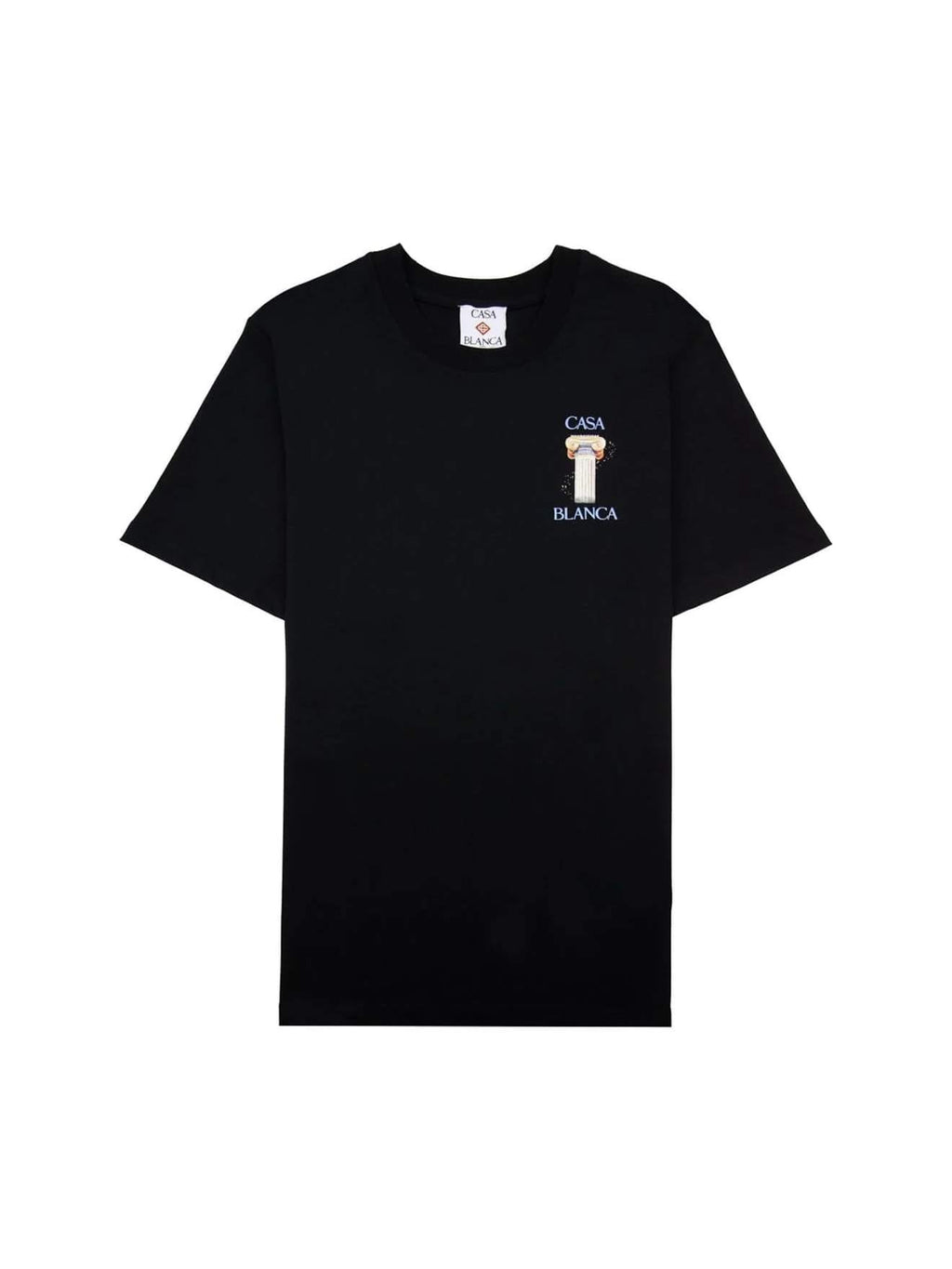 CASABLANCA COLONNE T SHIRT BLACK