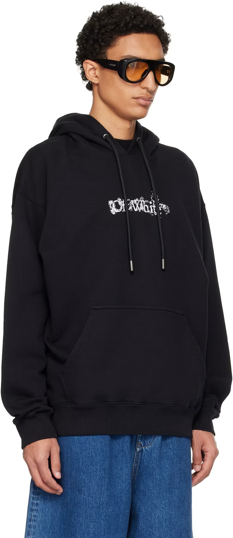 OFF WHITE HERALDIC HOODIE BLACK ARROW