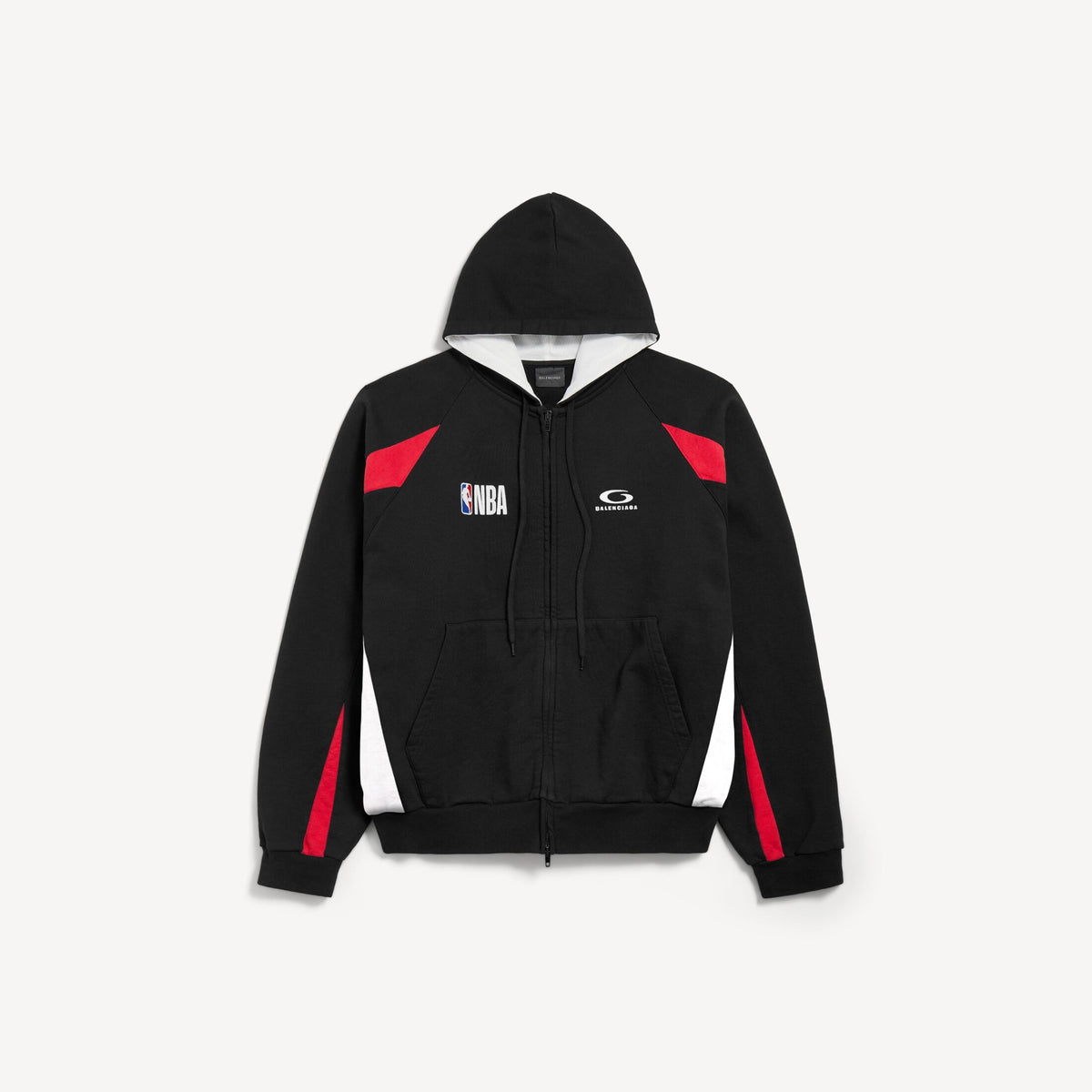 BALENCIAGA X NBA ZIP UP JACKET BLACK