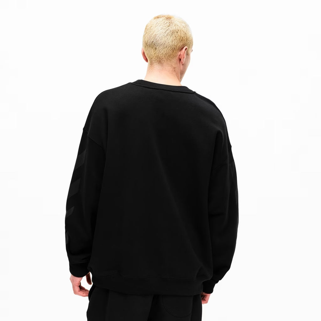 OFF WHITE CREWNECK BLACK DIAGS BLACK
