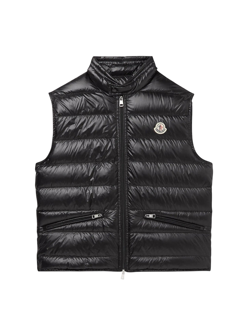 MONCLER VEST GUI LOGO-APPLIQUÉD QUILTED SHELL DOWN GILET