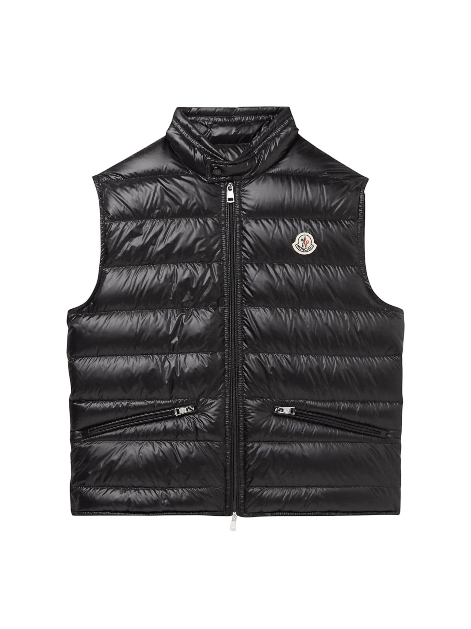 MONCLER VEST GUI LOGO-APPLIQUÉD QUILTED SHELL DOWN GILET