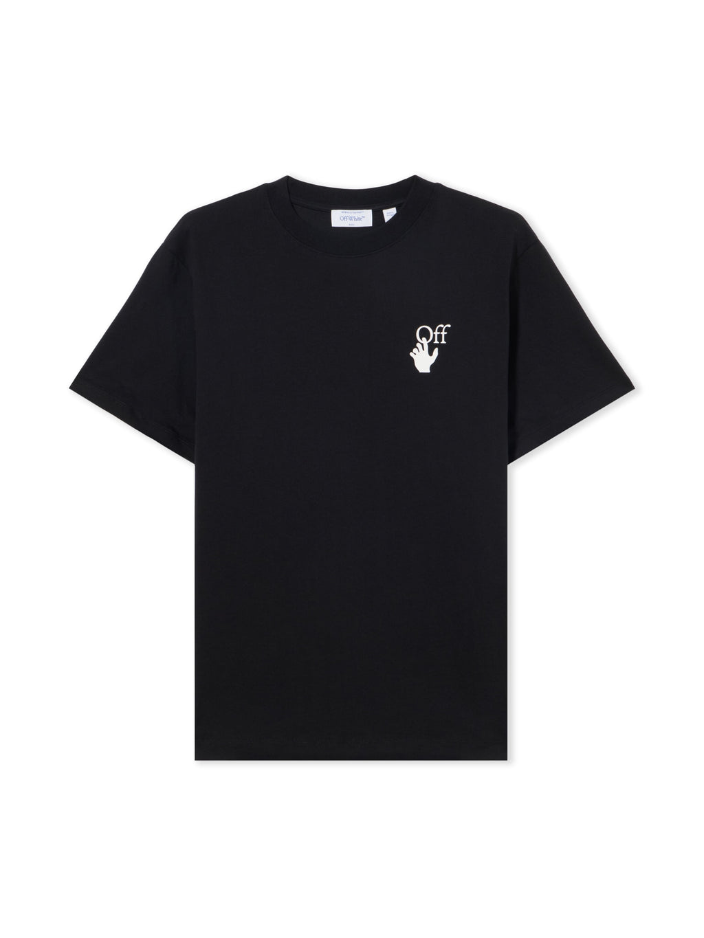 OFF WHITE SLIM FIT GRAPHIC T-SHIRT BLACK