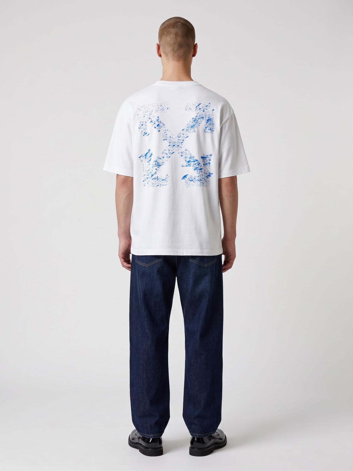 OFF WHITE PAINT SPLATTER ARROW DIAG T-SHIRT WHITE