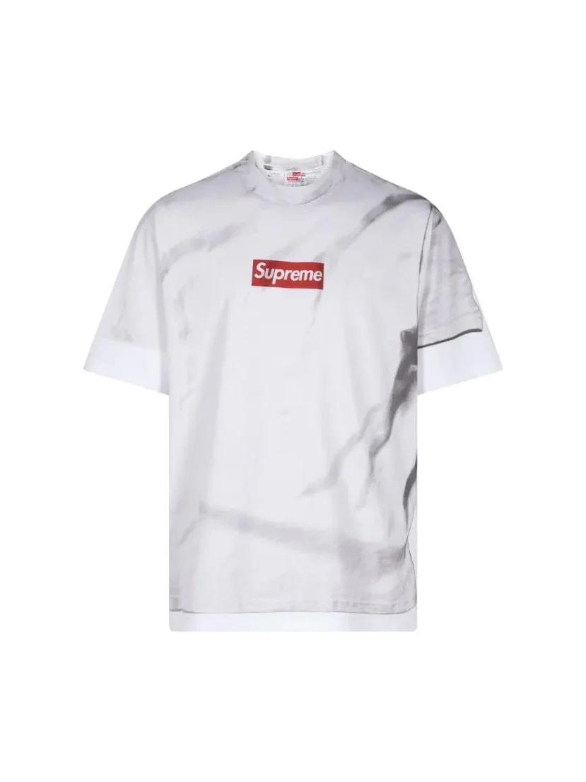 SUPREME MM6 MAISON MARGIELA BOX LOGO T-SHIRT WHITE