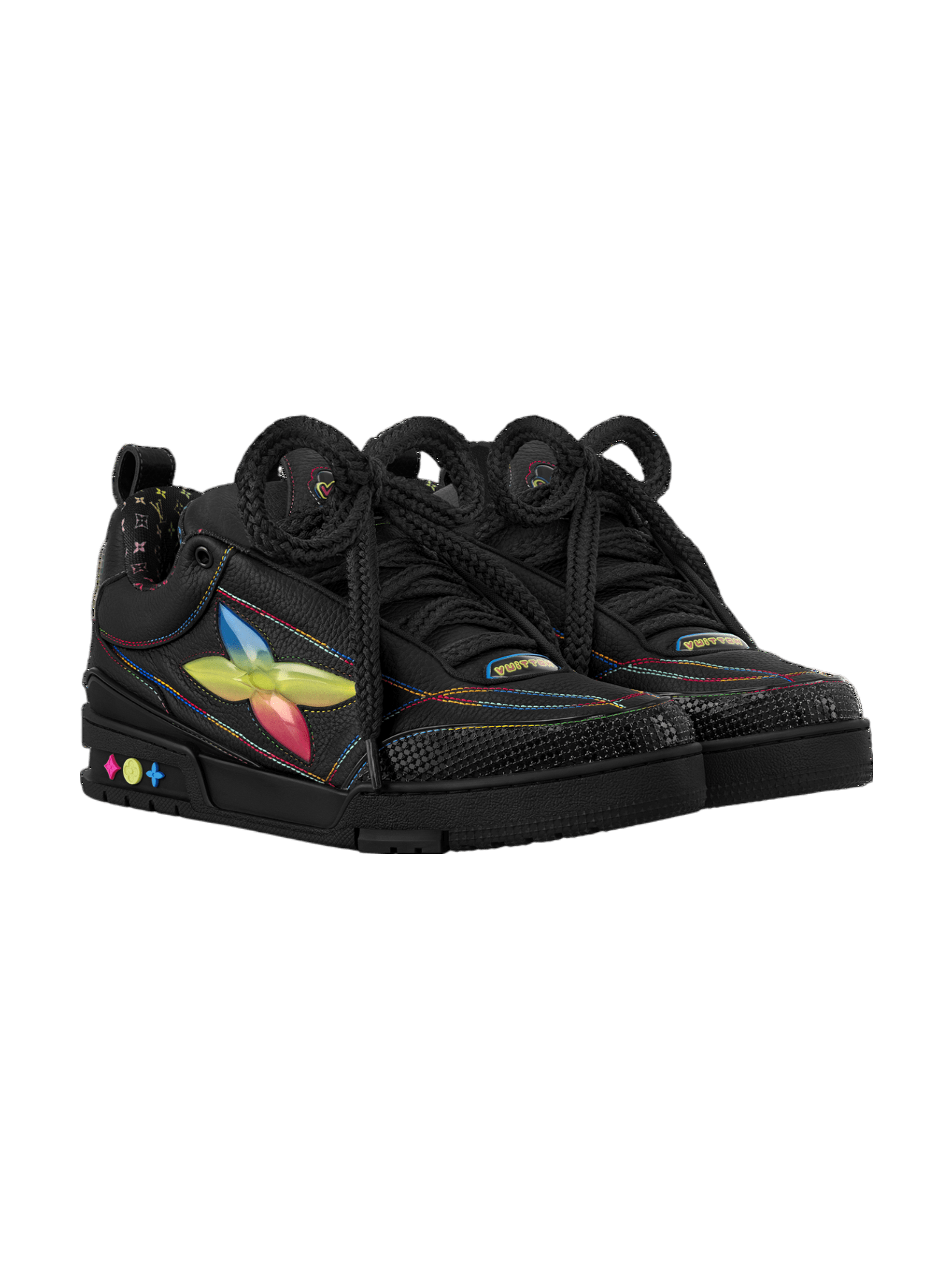 LOUIS VUITTON LV SKATE BLACK GRADIENT MONOGRAM FLOWER