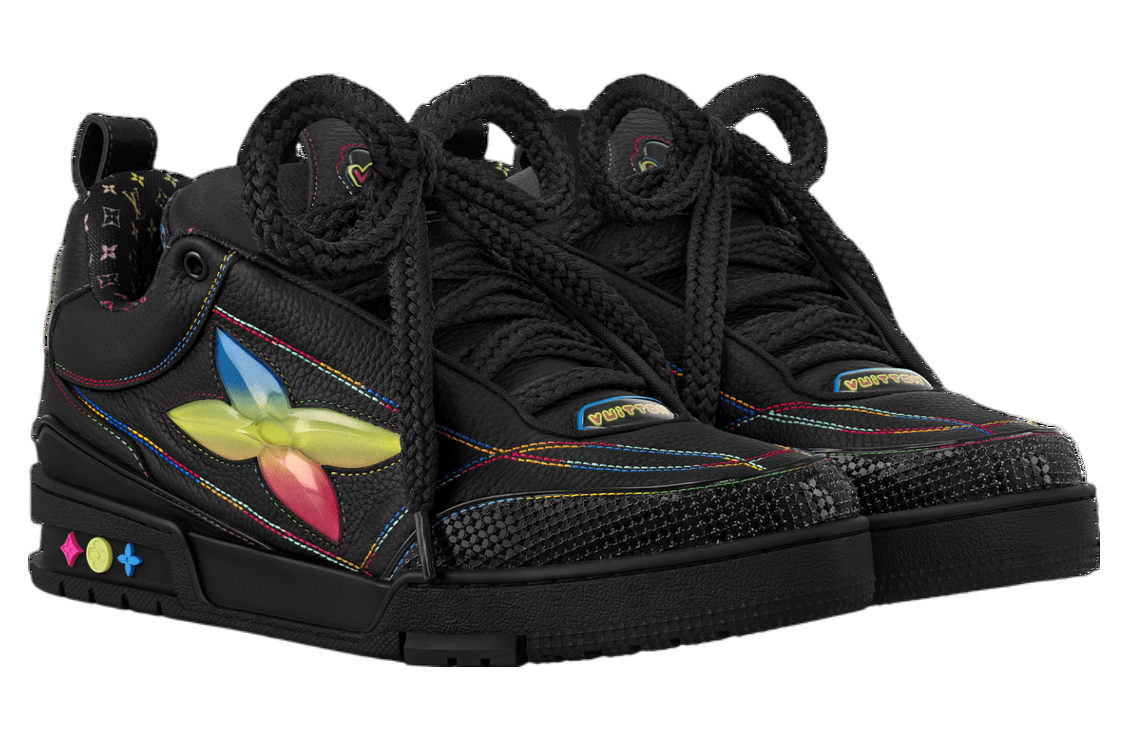 LOUIS VUITTON LV SKATE BLACK GRADIENT MONOGRAM FLOWER