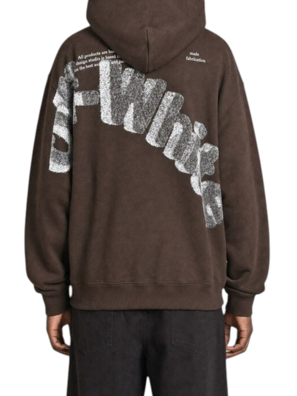 OFF WHITE SHARED BROWN HOODIE