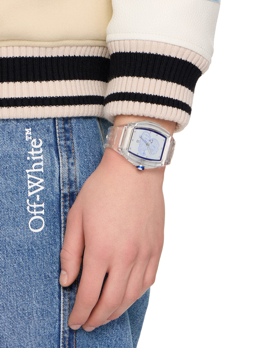 OFF WHITE "BEAT" WATCH WHITE