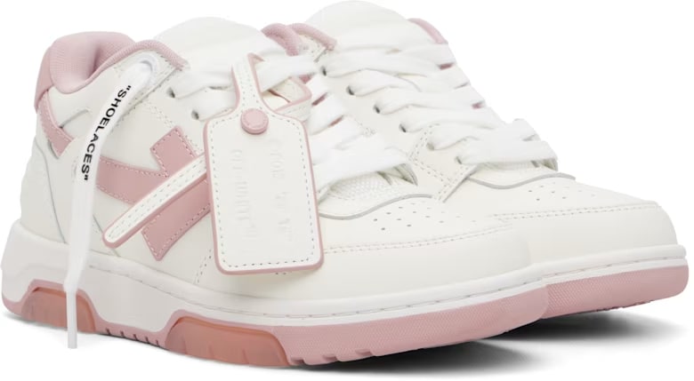 OFF WHITE OUT OF OFFICE WHITE PINK CALF LEATHER