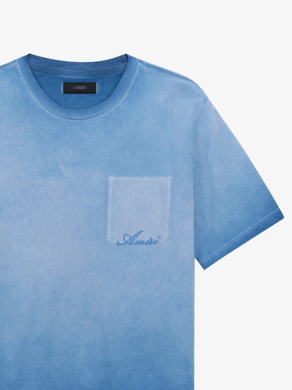 AMIRI FADED SAPPHIRE POCKET BOXY T-SHIRT