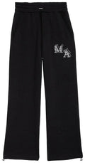 AMIRI BLACK & WHITE ANGEL LOGO SWEATPANTS