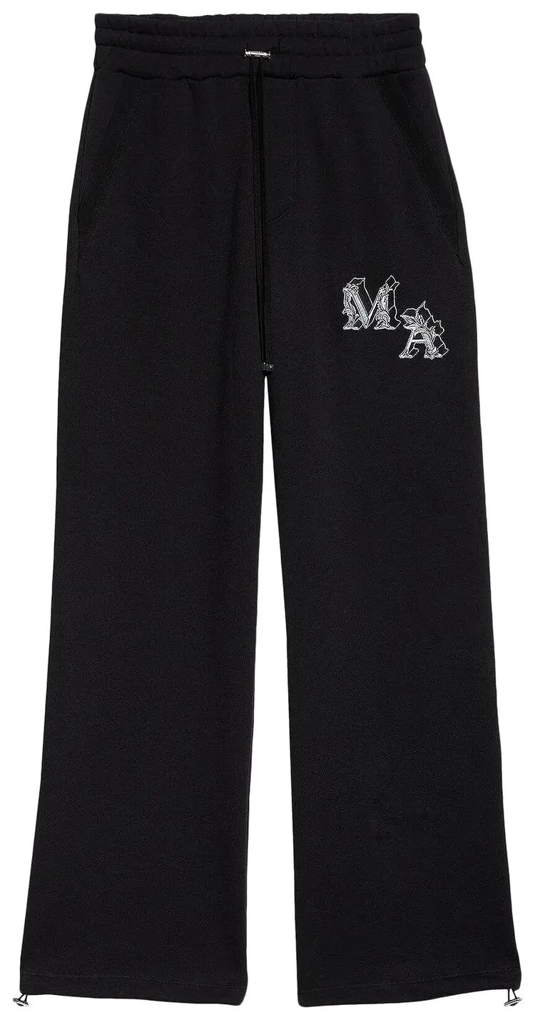 AMIRI BLACK & WHITE ANGEL LOGO SWEATPANTS