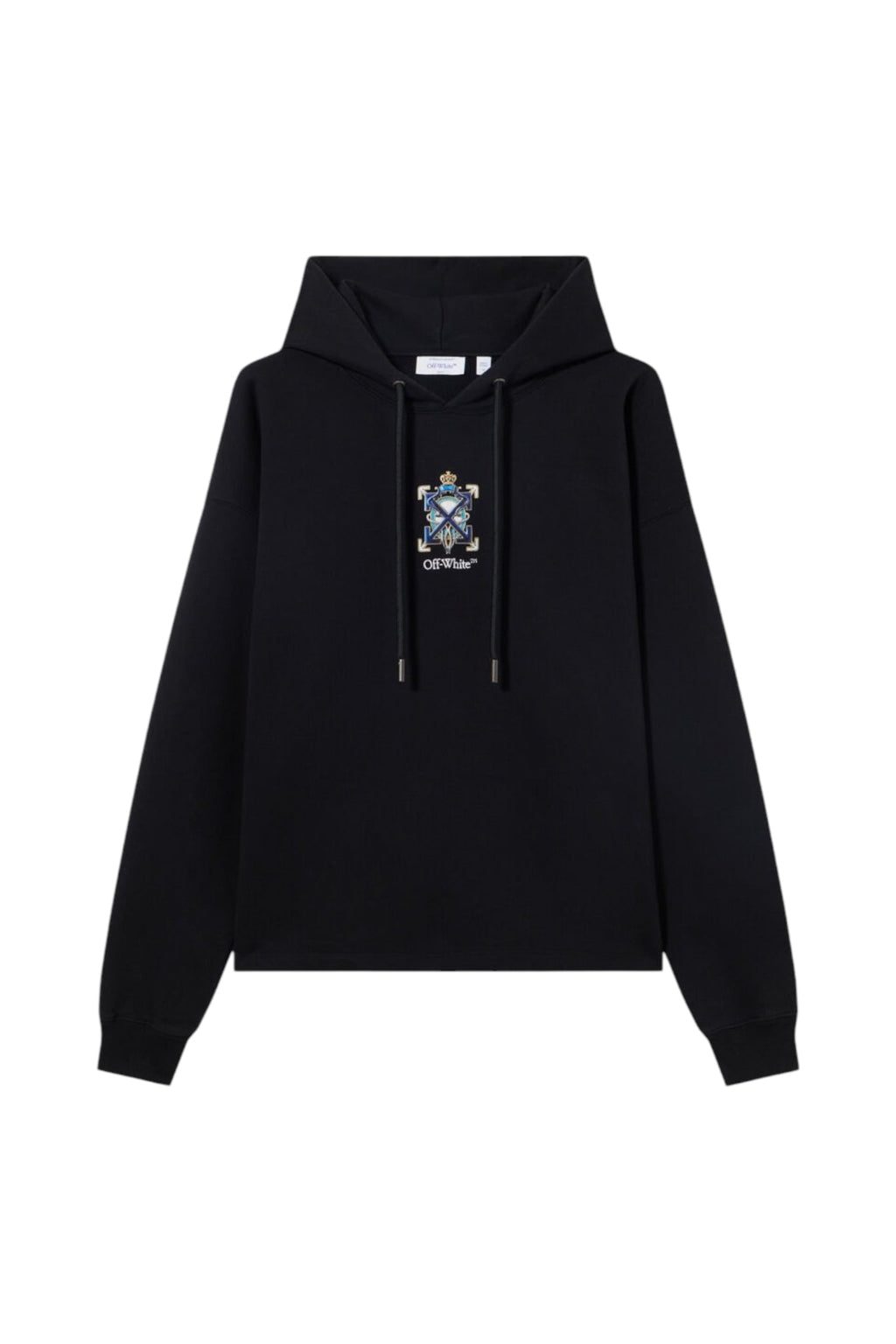 OFF WHITE JEWEL ARROW HOODIE LOOSE BLACK