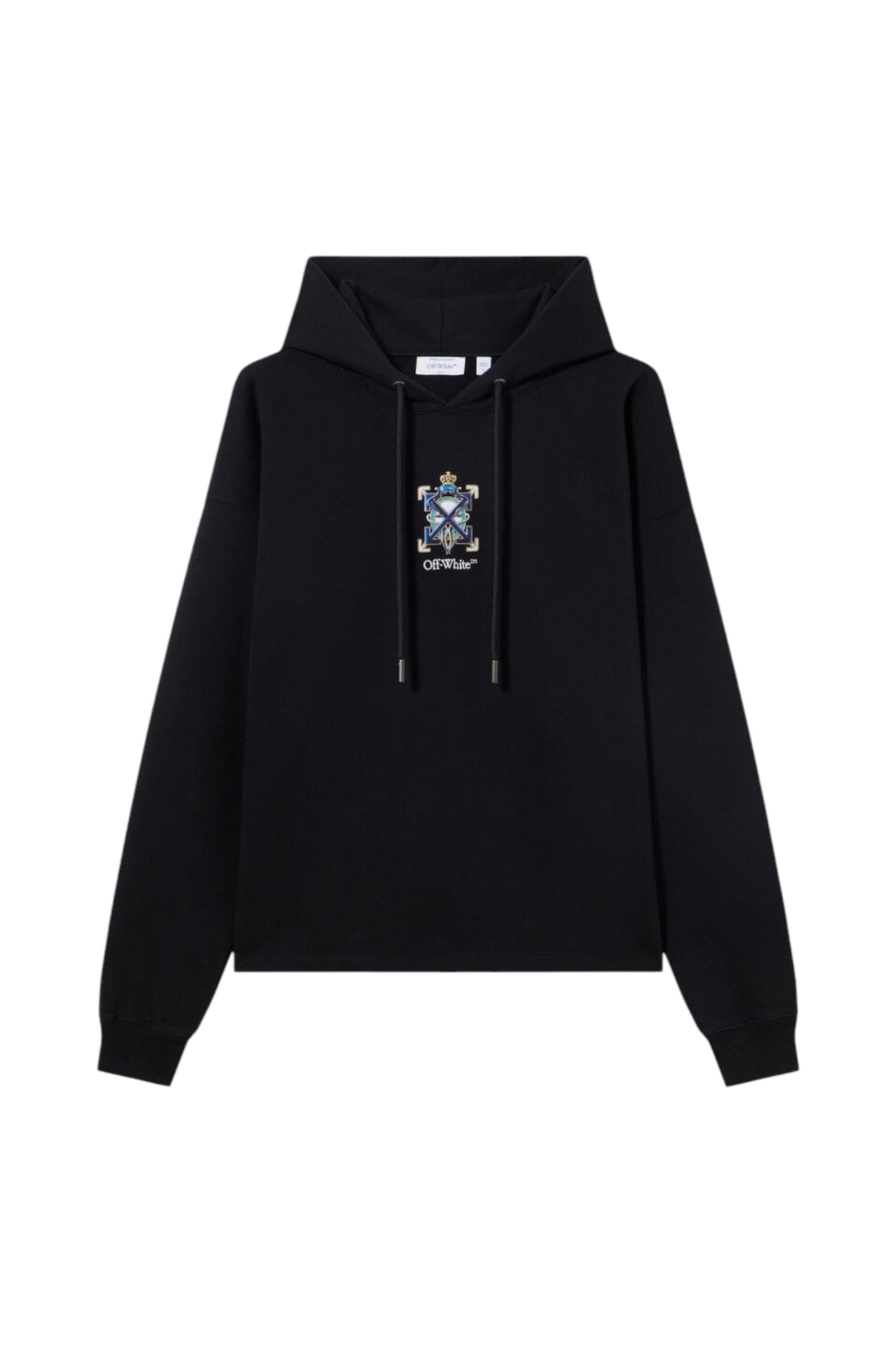 OFF WHITE JEWEL ARROW HOODIE LOOSE BLACK
