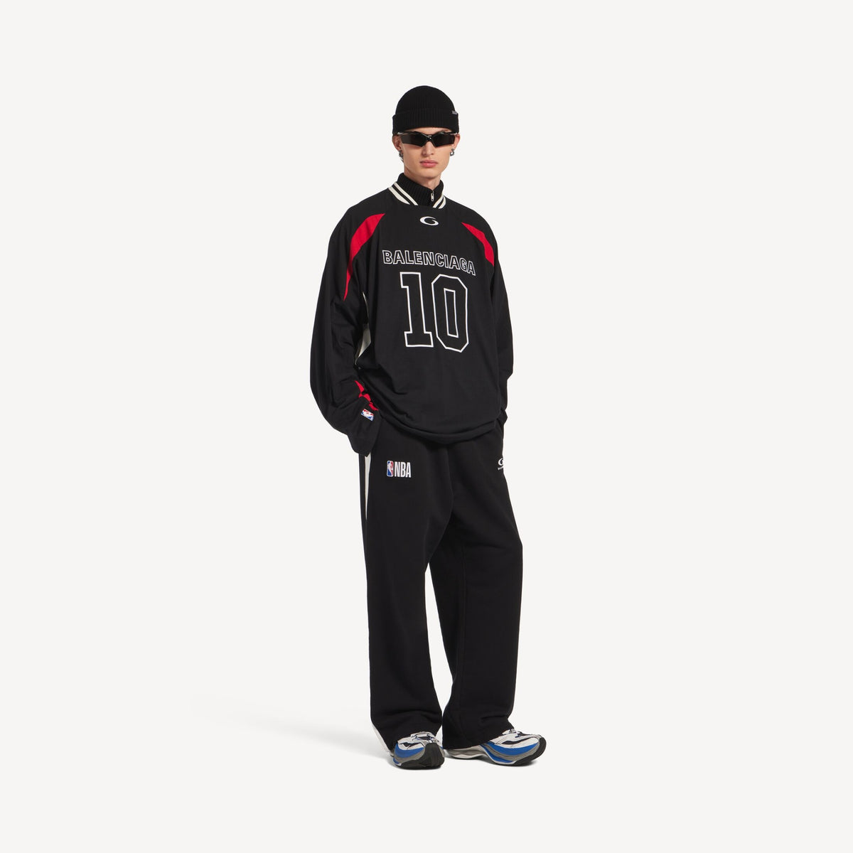 BALENCIAGA X NBA SWEATPANTS BLACK