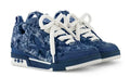 LOUIS VUITTON BLUE DENIM MONOGRAM SKATE DISTRESSED