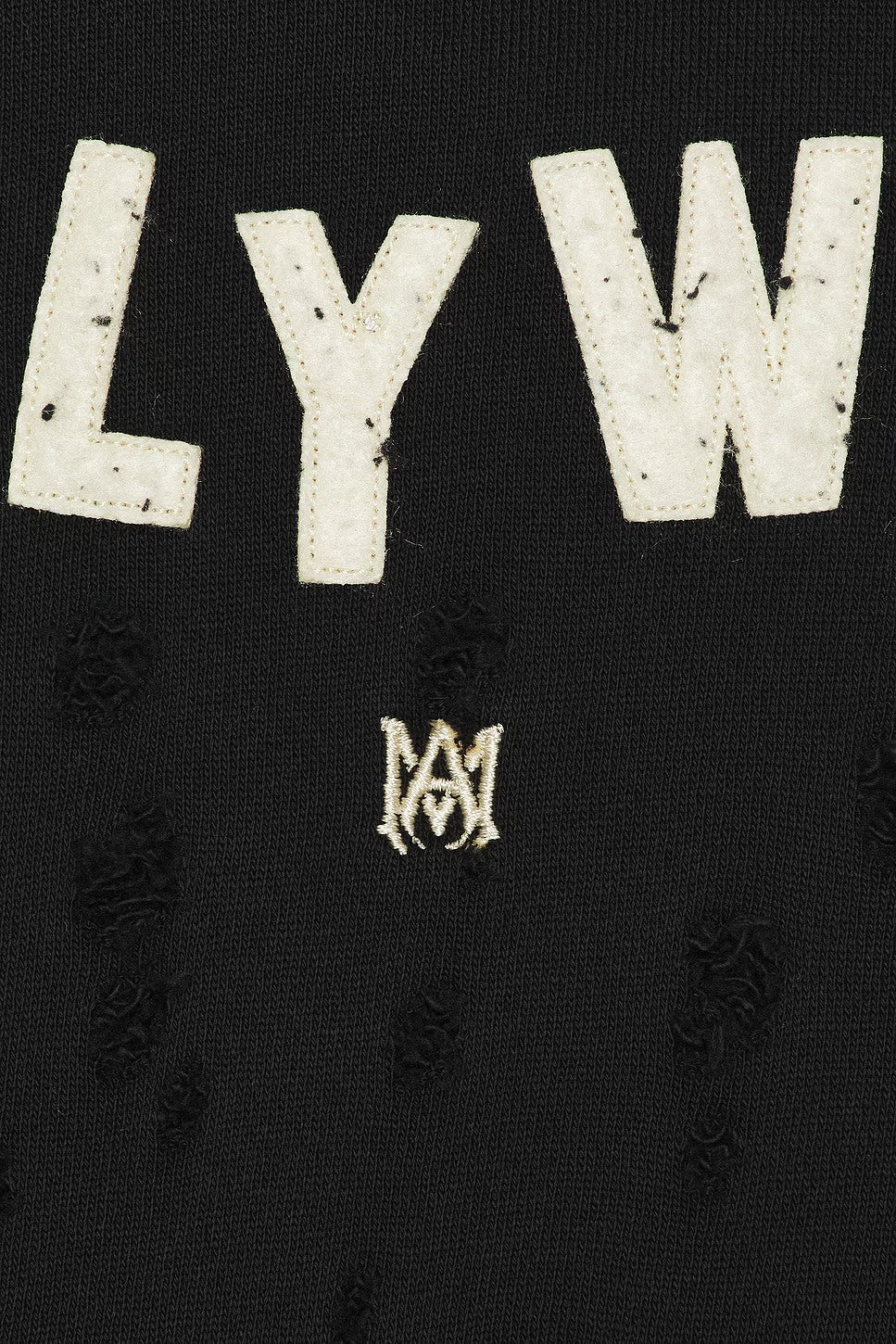 AMIRI HOLLYWOOD SHOTGUN HOODIE BLACK