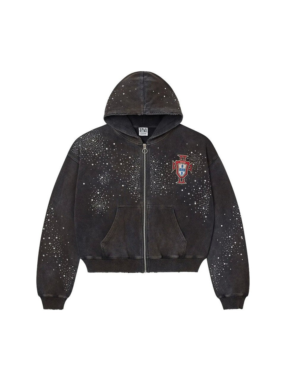 VALLEY PLUTO CUSTERED ZIP UP BLACK