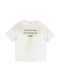 ACNE STUDIOS DUSTY WHITE SPRAYED 1996 LOGO T-SHIRT